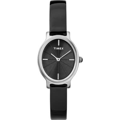 Timex Milano Oval Leather Strap Watch, 2m