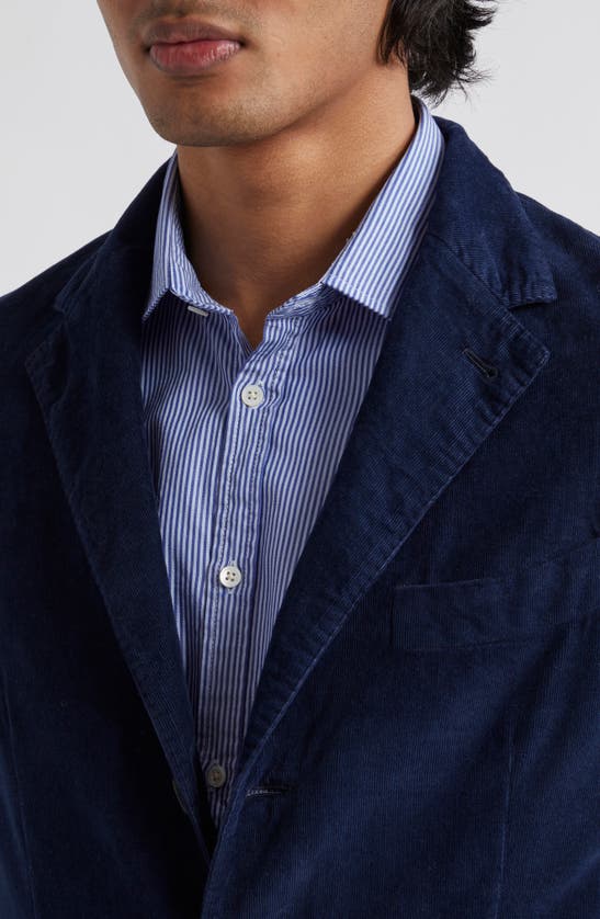 Massimo Alba Cotton Corduroy Suit In Blue