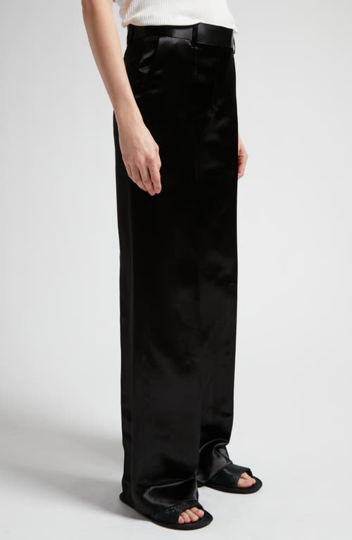 Shop The Row Encore Satin Pants In Black