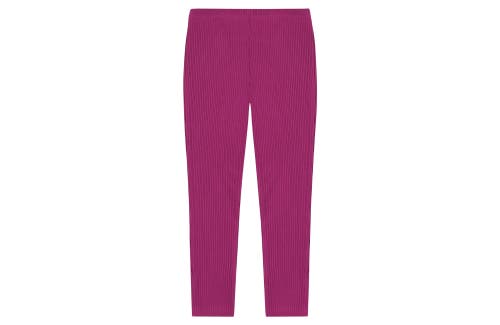 Shop Busy Bees Leggings Magenta Ribbed Knit