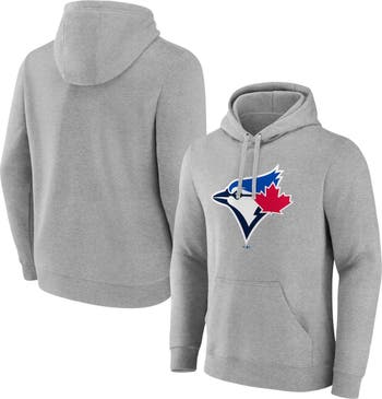 FANATICS Men's Fanatics Branded Heather Gray Toronto Blue Jays Official  Logo Pullover Hoodie