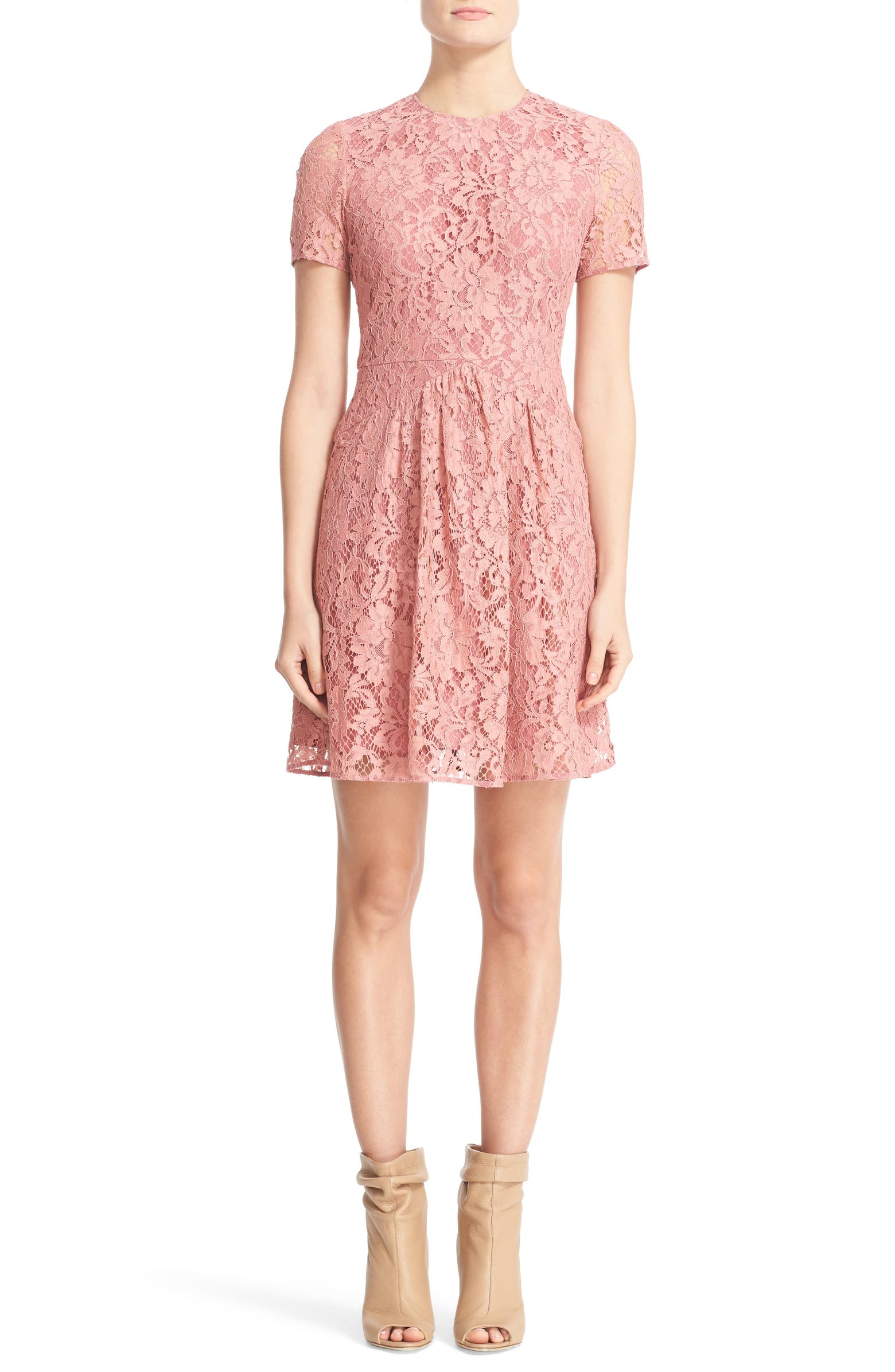 Burberry Christy Lace Fit & Flare Dress | Nordstrom