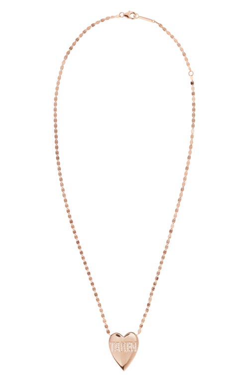 LANA LANA JEWELRY TAKEN HEART DIAMOND PENDANT NECKLACE 