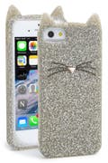 kate spade new york 'glitter cat' iPhone 5 & 5s case | Nordstrom