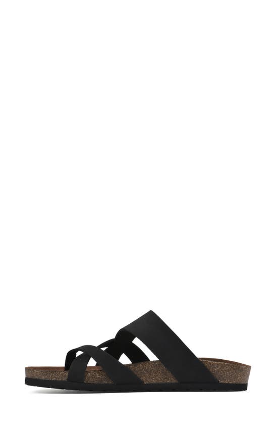 Shop White Mountain Footwear Graph Sandal In Black/ Leather