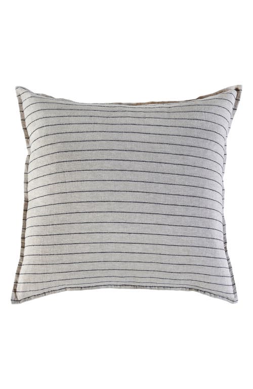 Pom Pom At Home Blake Linen Sham In Flax/midnight