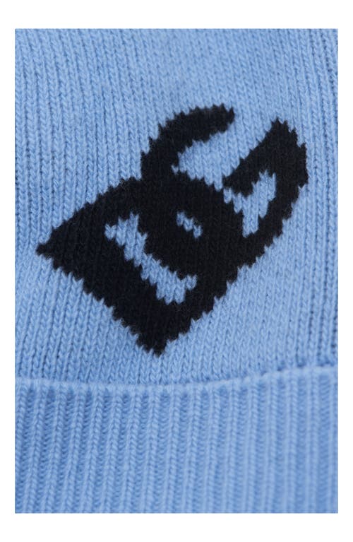 Dolce & Gabbana Dg Logo Beanie In B0143 Very Light Blue