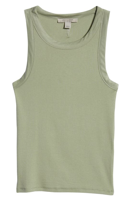 Allsaints Rina Tank Top In Sage Green