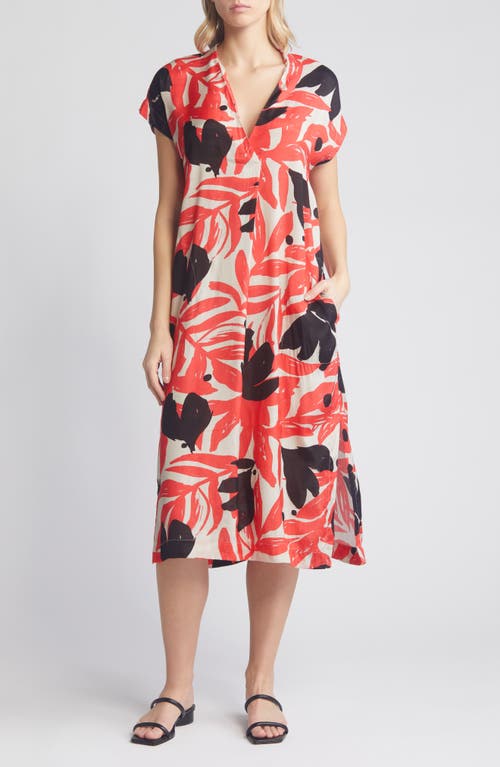 Masai Copenhagen Olivian Midi Dress Hibiscus at Nordstrom,