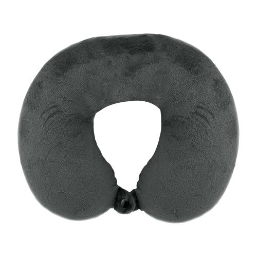 Shop Pursonic Memory Foam Travel Pillow With Sleep Mask In Gray