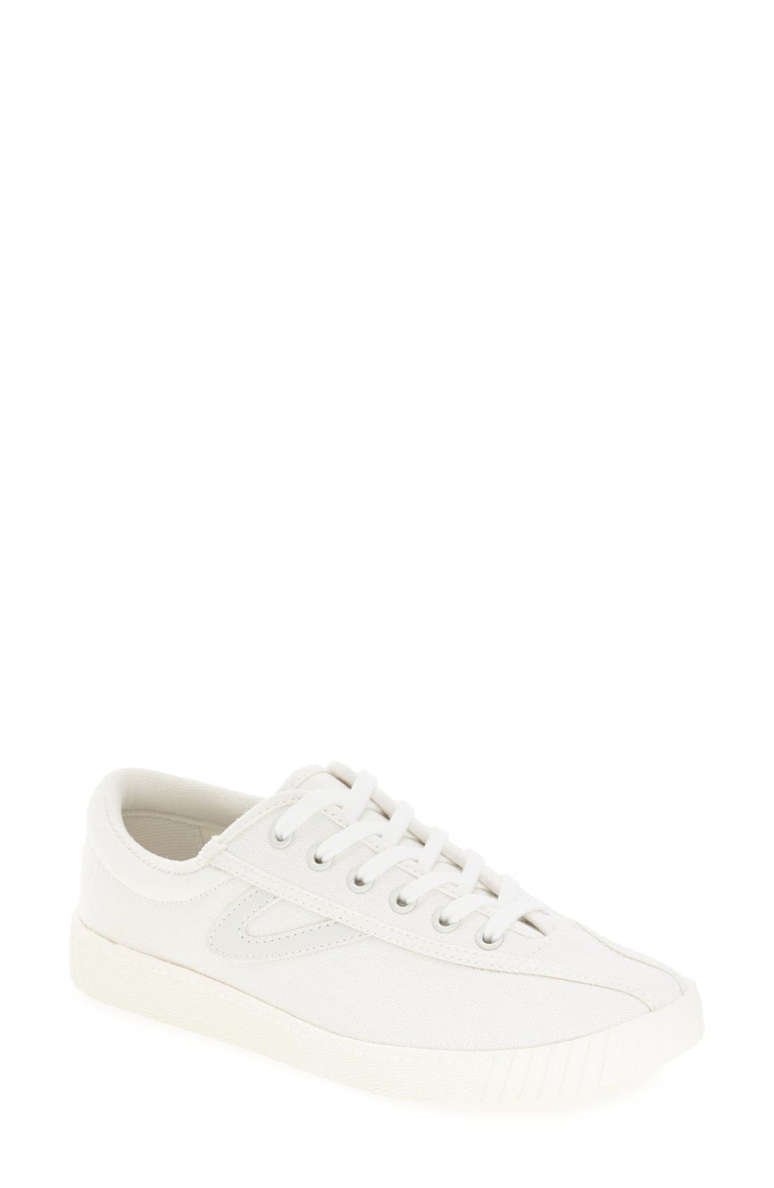 white leather tretorn shoes