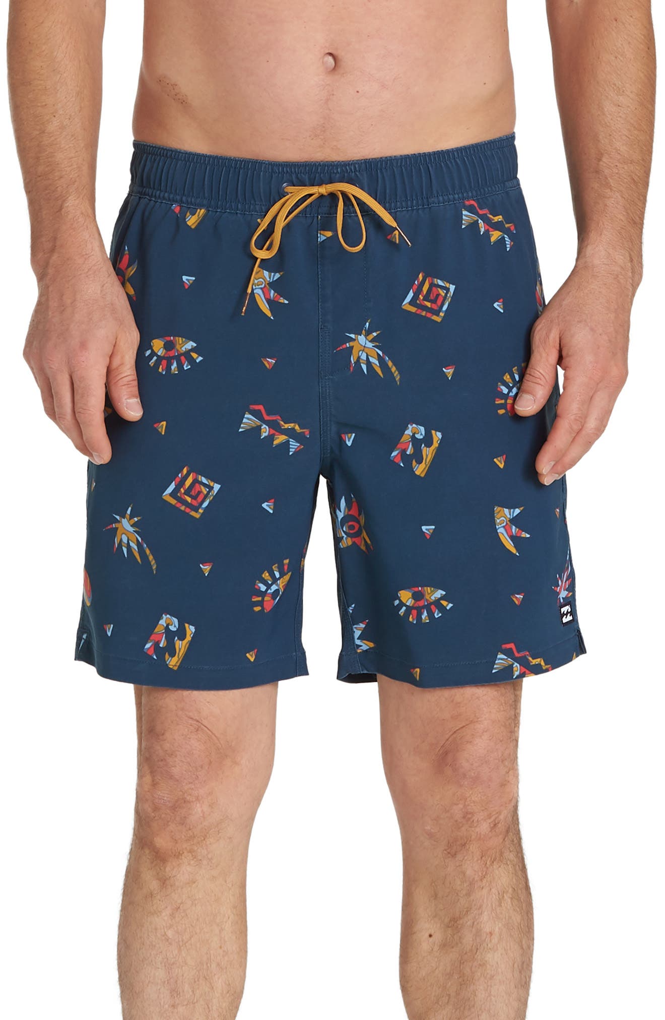 Billabong Sundays Layback Volley Swim Trunks, Blue