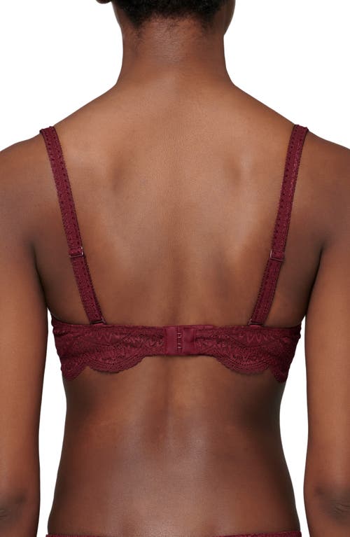 Simone Perele Karma Underwire Lace Demi Bra In Spinel Red