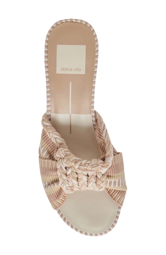 Shop Dolce Vita Dallie Slide Sandal In Natural Multi Woven