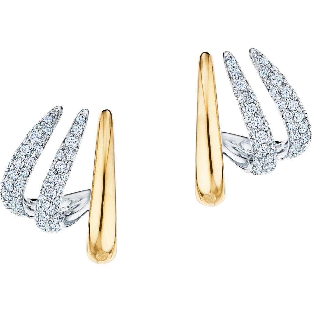Kwiat Orbit Diamond Hoop Earrings In Gold