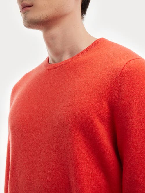 Shop Gobi Cashmere Crew Neck Sweater In Fiesta