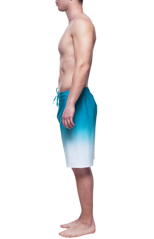Rokka&rolla Quick-dry Swim Trunks With Elastic Waist In Sky