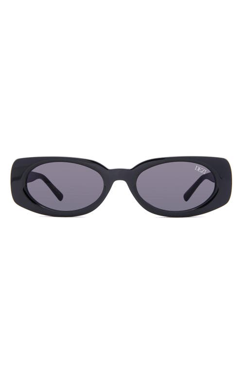 Dezi Booked 52mm Rectangular Sunglasses In Black