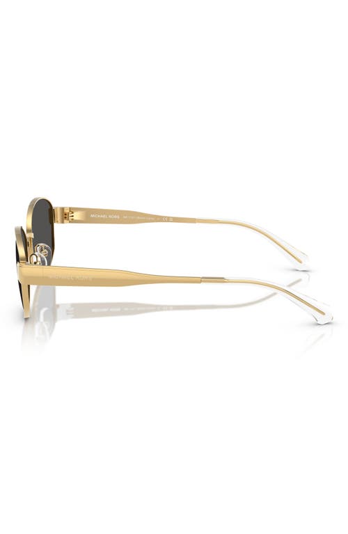Michael Kors 56mm Oval Sunglasses In Dark Grey/gold