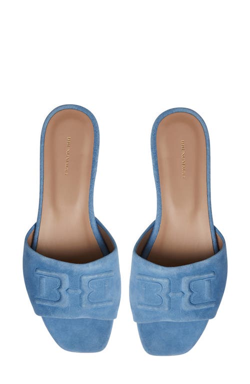 Bruno Magli Fabia Slide Sandal In Light Blue Suede