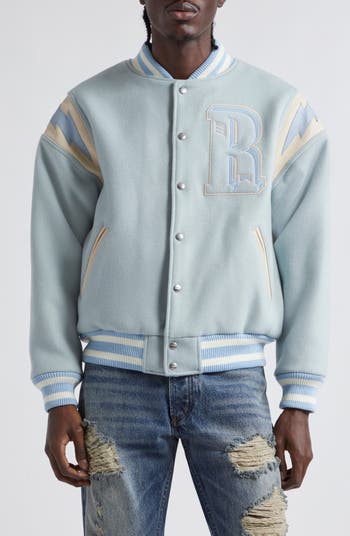 Rhude Lightning Varsity Wool Blend Bomber Jacket | Nordstrom