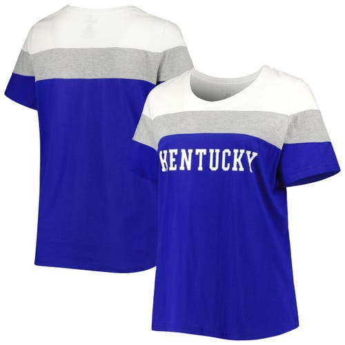 PROFILE Women's Royal Kentucky Wildcats Split Body T-Shirt in Orange