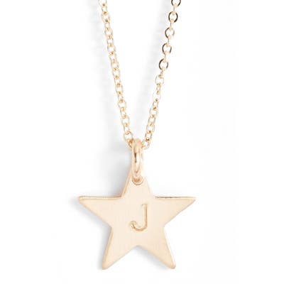 Nashelle 14K-Gold Fill Initial Mini Star Pendant Necklace