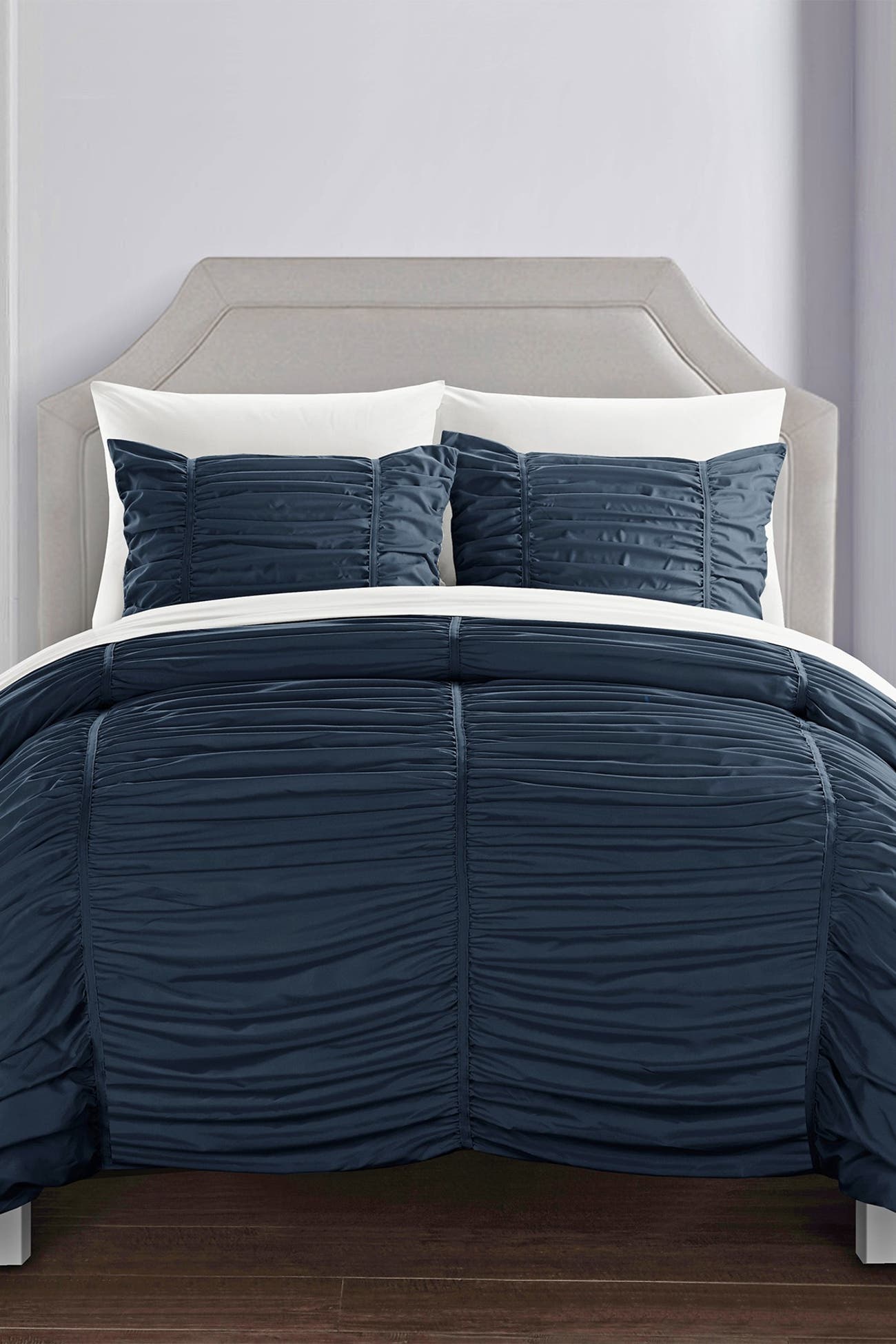 Chic Home Bedding Twin Kleia Contemporary Comforter Set Navy