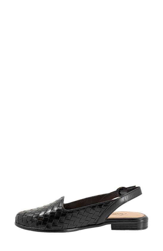 Shop Trotters Lea Slingback Flat In Black