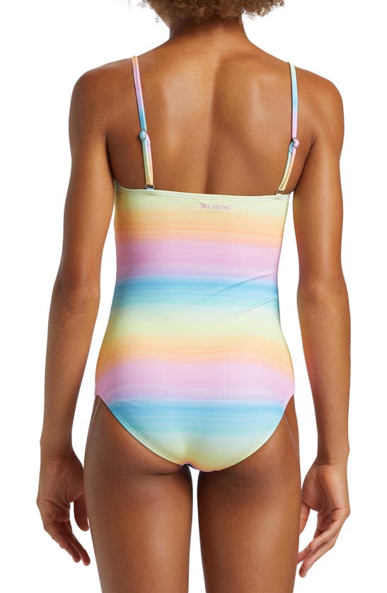 Shop Billabong Kids' Vista Dreamin' Ombré One-piece Swimsuit In Multi