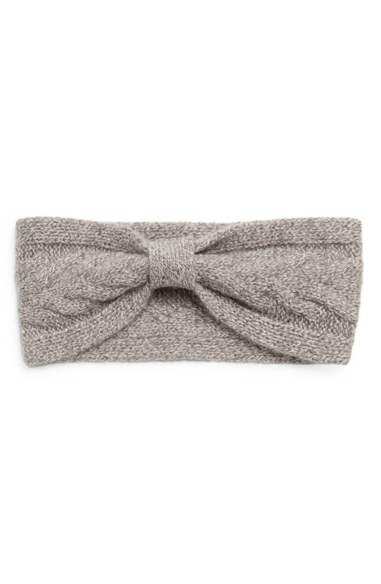 Nordstrom Rack Cashmere Knit Knot Headband In Grey Multi