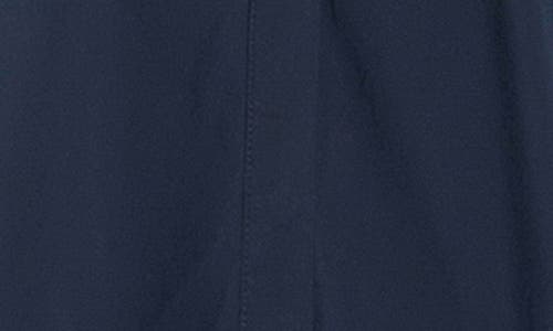 Shop English Factory Long Sleeve Shirtdress In Navy