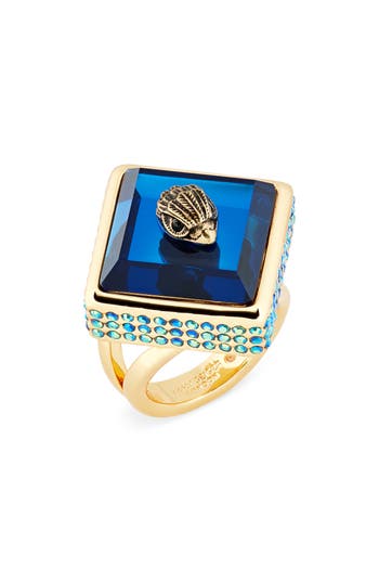 KURT GEIGER KURT GEIGER LONDON SQUARE STONE COCKTAIL RING 
