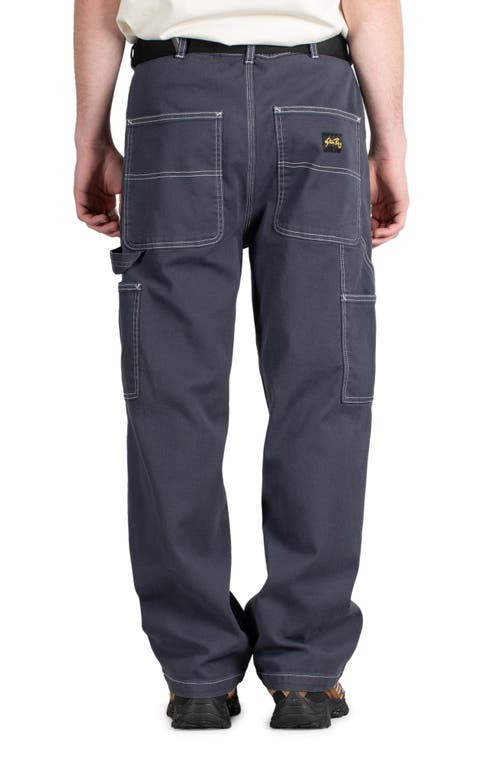 Shop Stan Ray Big Job Baggy Straight Leg Painter Pants In Navy Duck