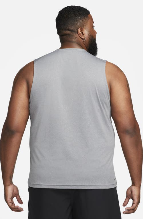 Nike Dri-fit Ready Tank In Smoke Grey/heather/black