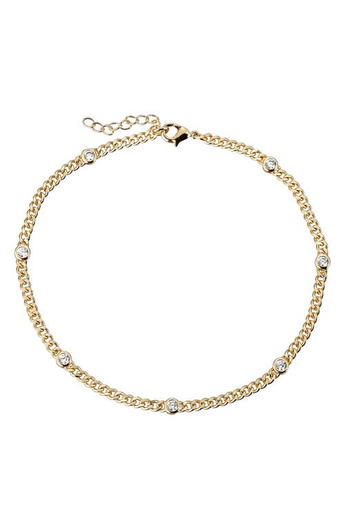 Daisy Link Anklet in Gold