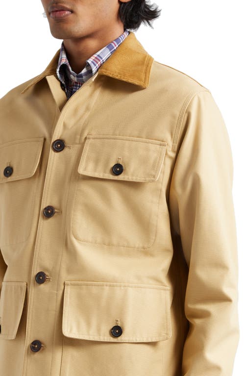 Drake's Cotton Canvas Utility Jacket In Sable