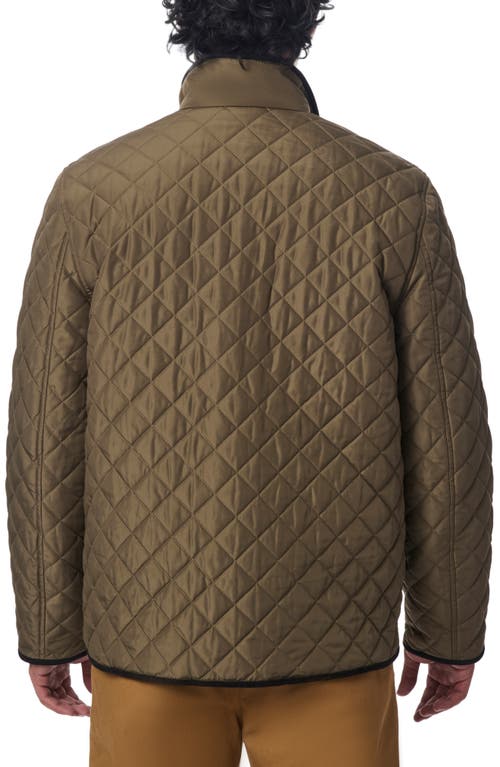 Shop Bernardo Smart Leisure Quilted Barn Jacket In Olive