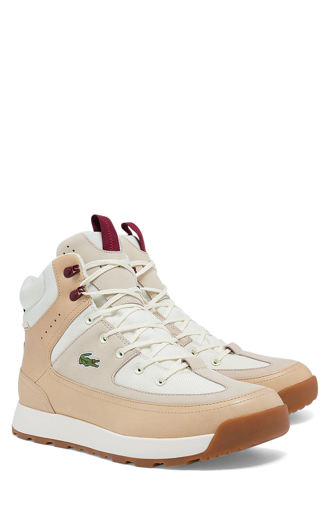 lacoste men's high top shoes