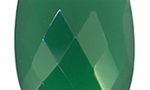 Ys Gems Green Onyx Drop Earrings In Green