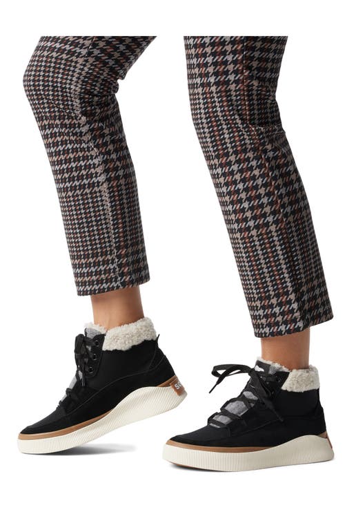 Sorel Out N About Iv Waterproof Sneaker In Black/sea Salt