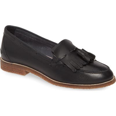 Seychelles Cloak Kiltie Tassel Loafer, Black