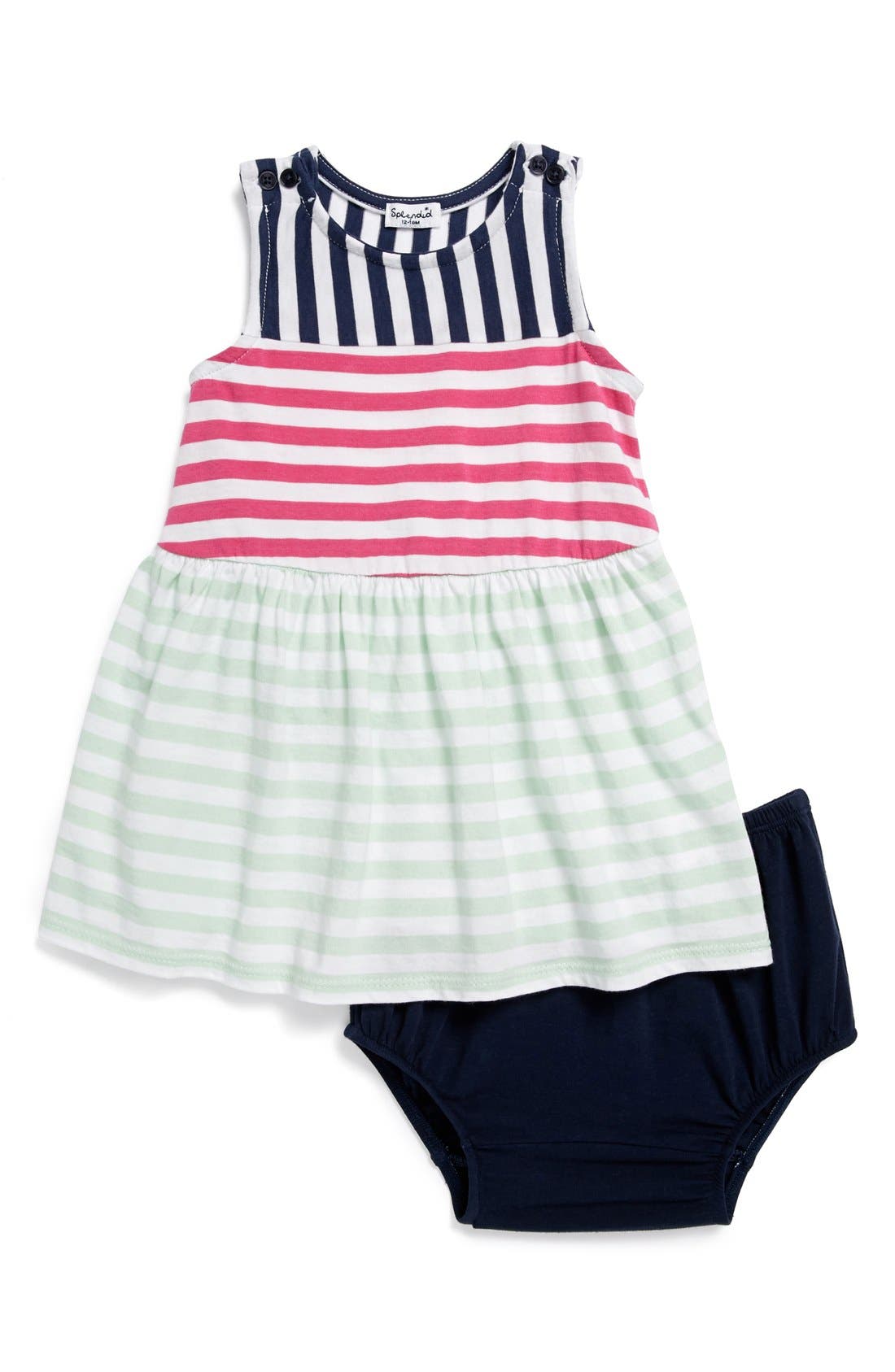 Splendid Stripe Tank Dress & Bloomers (Baby Girls) Nordstrom