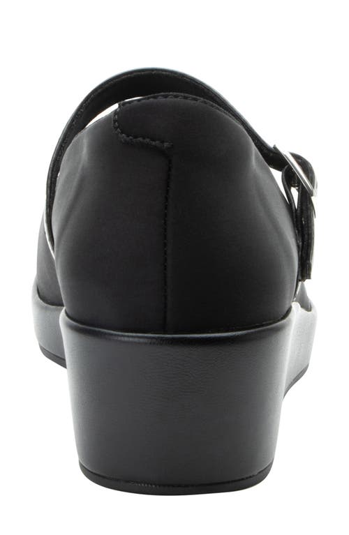 Alegria By Pg Lite Haylo Mary Jane Wedge Pump In Black Dream Fit
