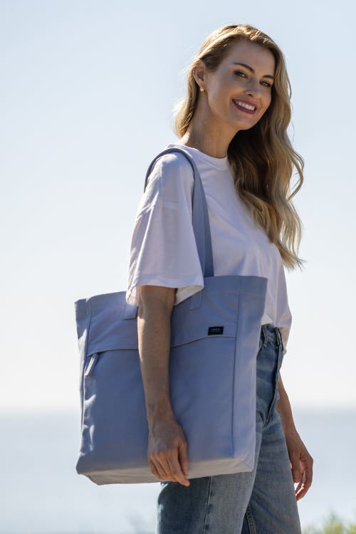 Terra Thread Organic Cotton Canvas Work Tote Bag In Lavender