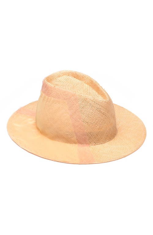 Eugenia Kim Blaine Straw Fedora in Peach at Nordstrom