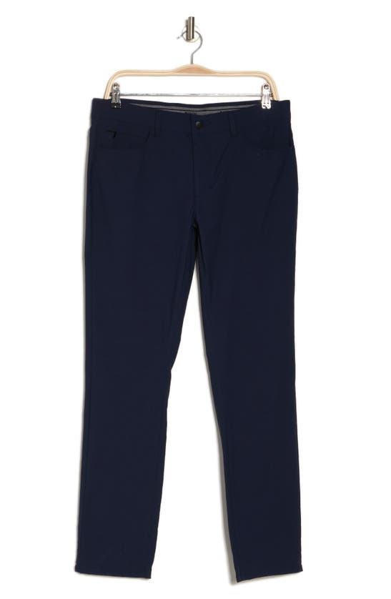 Shop Dkny Sportswear Essential Tech Stretch Pants In Navy