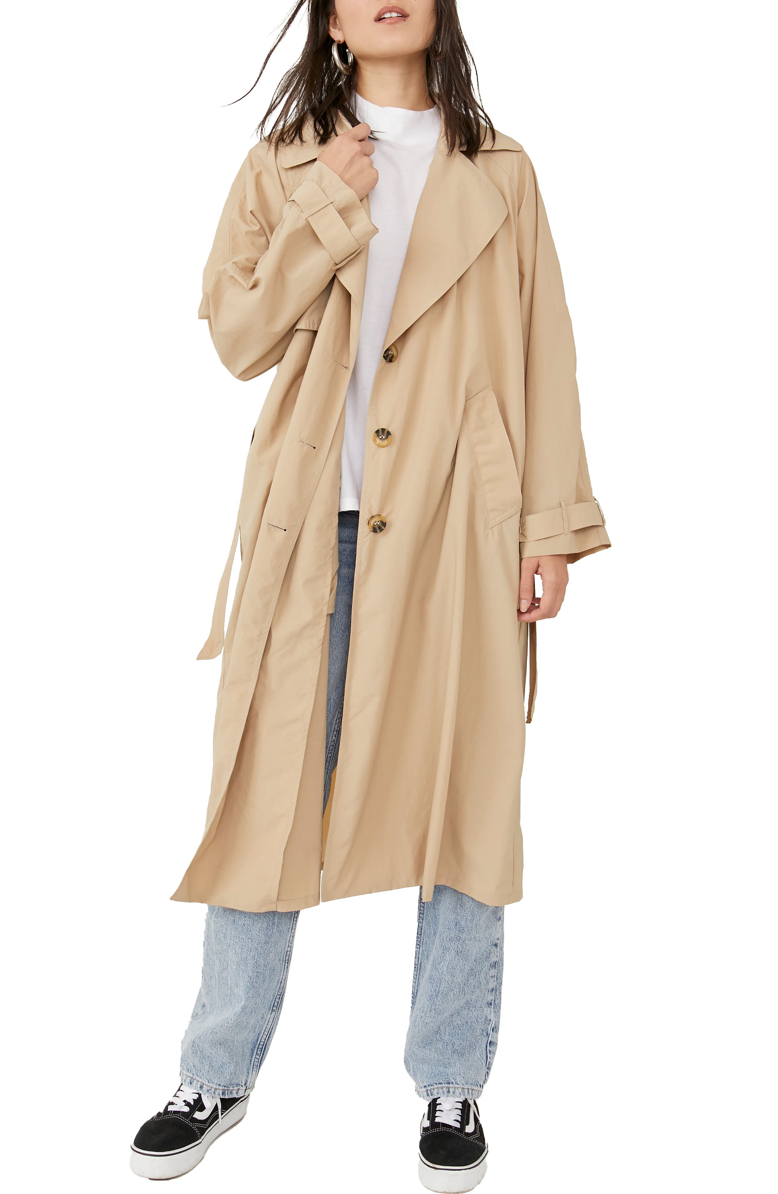 long cream coat women's