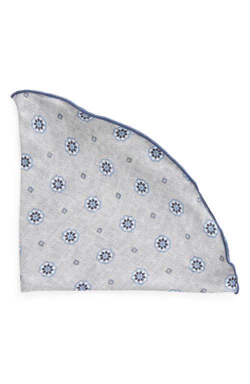 EDWARD ARMAH Neat & Floral Print Reversible Silk Pocket Circle in at Nordstrom