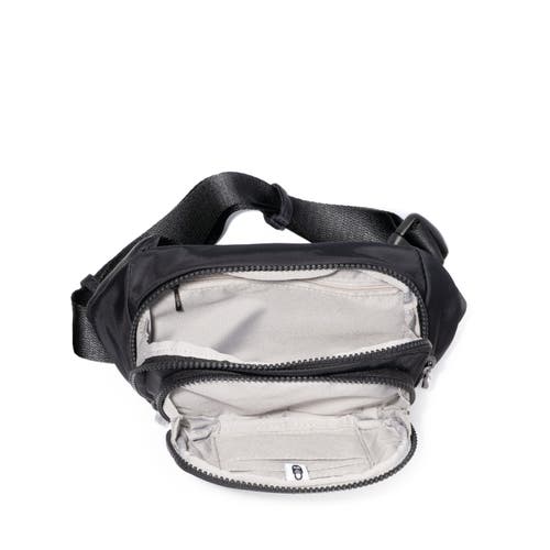 Shop Baggallini On The Go Belt Bag Waist Pack In Black Twill